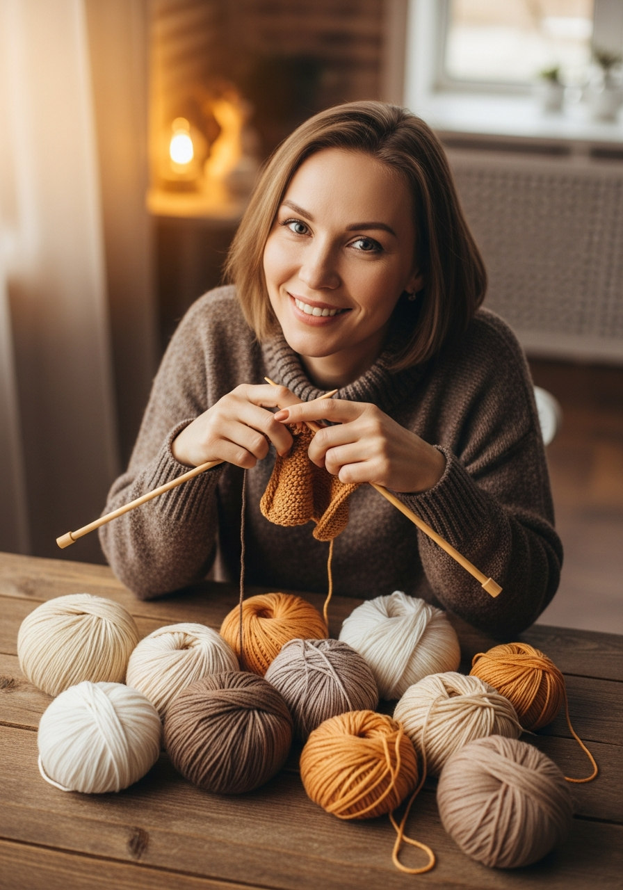 Дина Сторожева — преподаватель курса Knitstart
